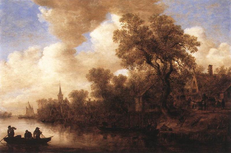 Jan van Goyen River Scene Germany oil painting art